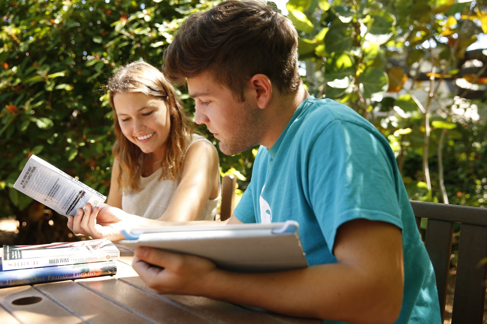 Eckerd College Students Studying