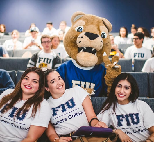 FIU Honors Students with Mascot