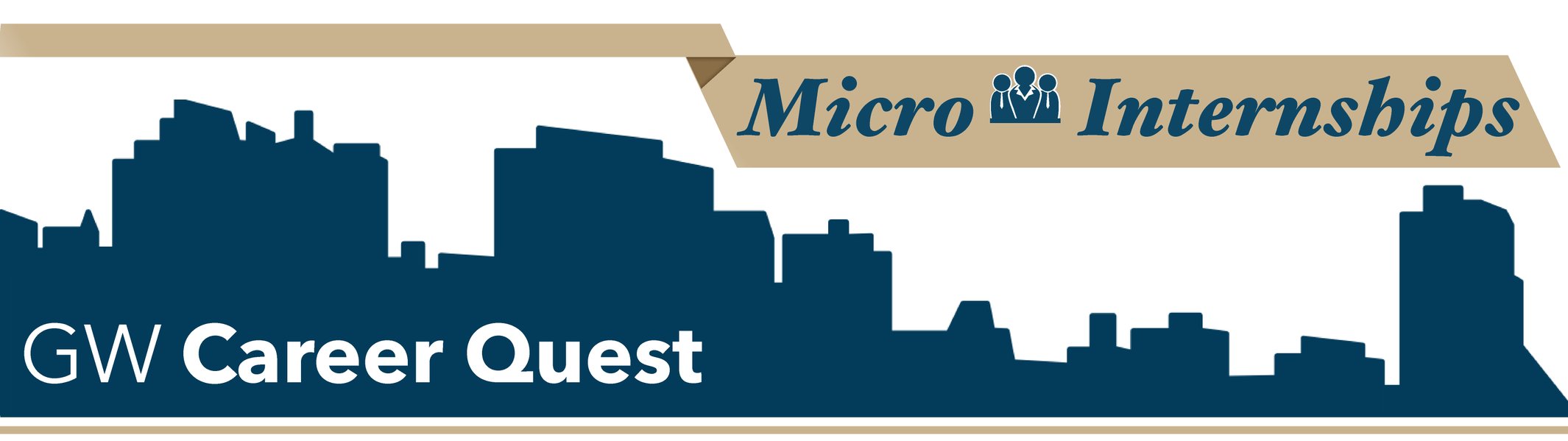 GWU Career Quest Micro-Internship Program Logo