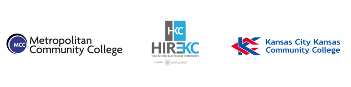 HireKC logo with local community colleges