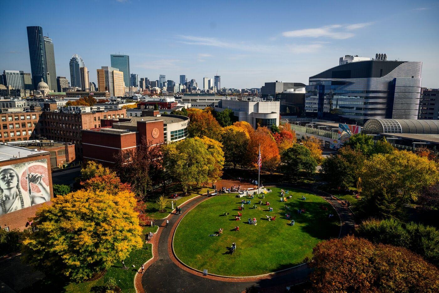 Northeastern University Campus (Aerial Photo)