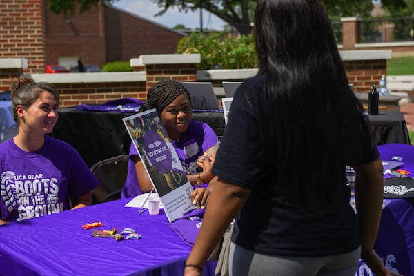 University of Central Arkansas Career Fair Students seeking jobs and internships