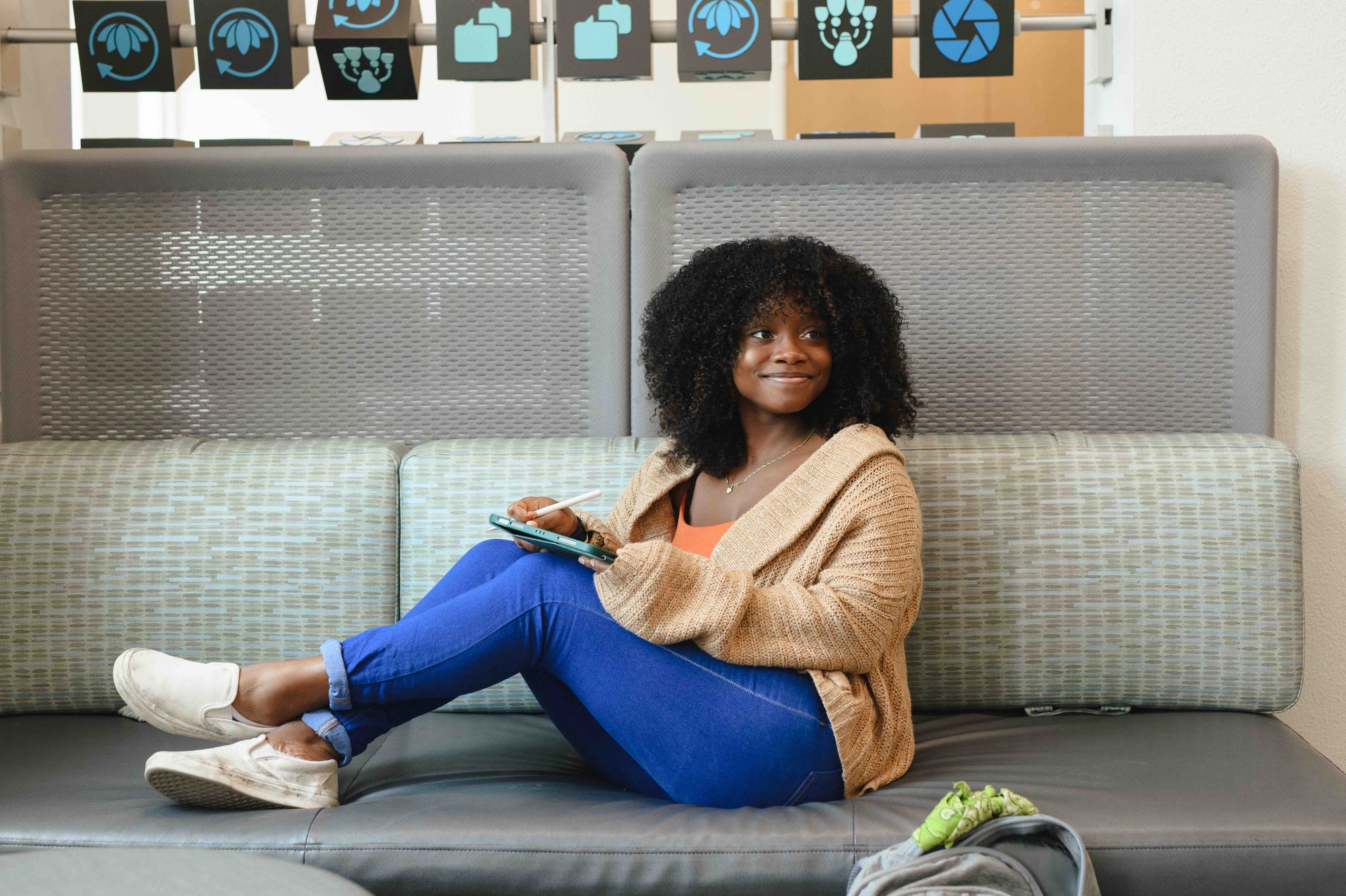 University of Florida Student Studying