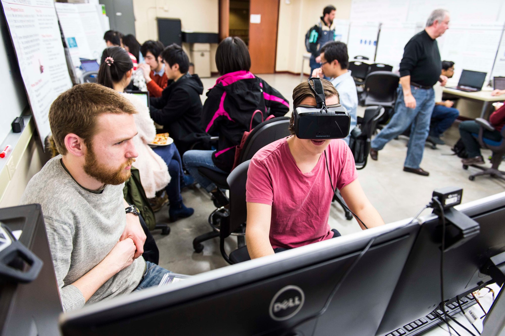 University of Wisconsin Students in Lab