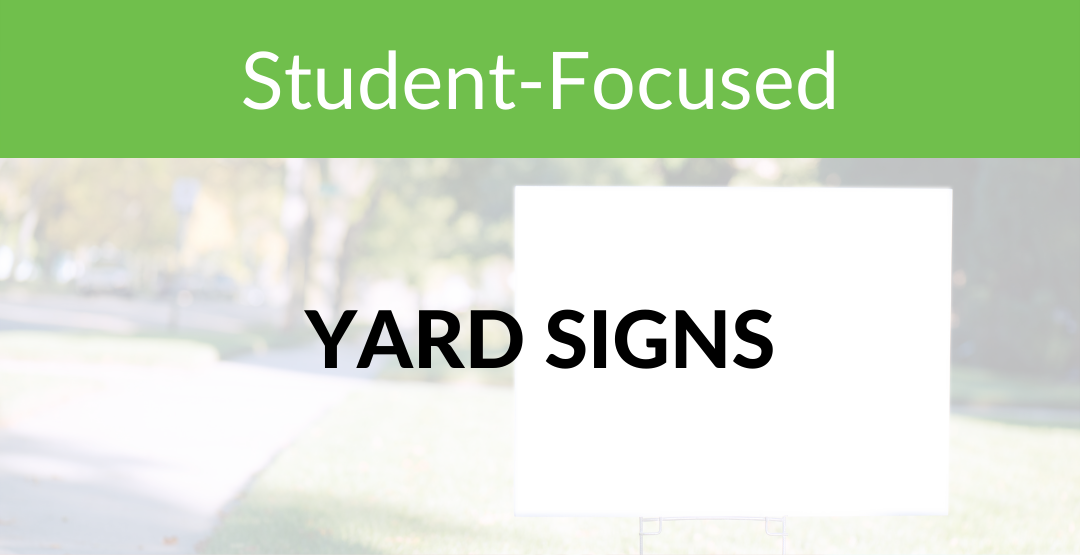 Students_ Yard Signs